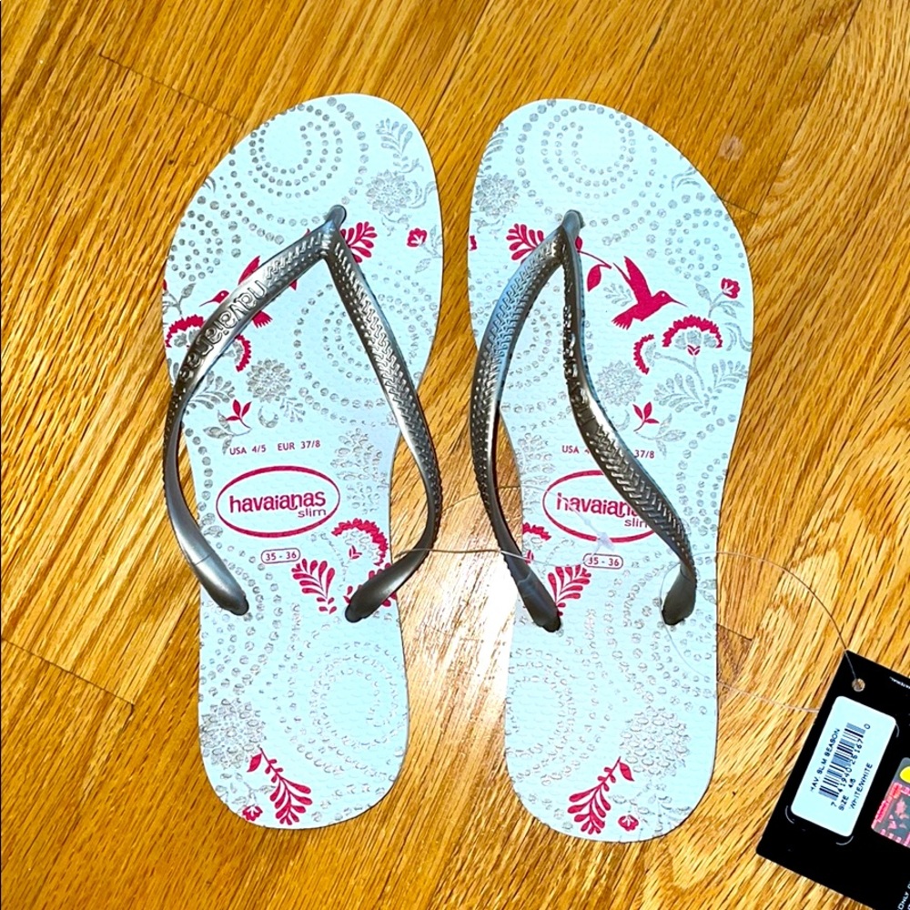 Havaianas white thongs BRAND NEW!